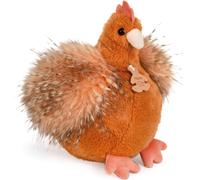 Peluche poule orange Les Poulettes Champêtres Chics (20 cm)