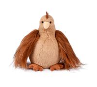 Histoire d'Ours Peluche Poule Poulette 20 cm Marron roux