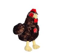 Peluche - poule sonore noire - 22 cm noir TU