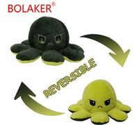 Peluche poulpe BOLAKER 20 cm - Vert foncé + vert Vert G