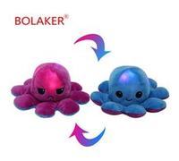Peluche poulpe BOLAKER® Peluches avec lumières LED,Violet et bleu G