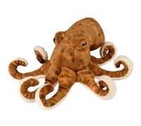 peluche Poulpe de 20 cm marron blanc Wild Republic G