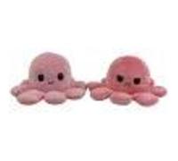 Peluche poulpe réversible double face Rose clair + rose Rose G