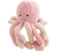 Peluche Poulpe Visage souriant 18cm A-rose Rose