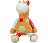 TRIXIE Peluche cheval avec patchs pour chiens et chats - Peluche avec texture douillette - Compagnon silencieux pour se blottir, jouer et transporter - Animal en peluche durable - 40 cm