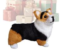 Peluche pour Chien - Décoration de Jouet Animal Doux et Moelleux, Adorable Compagnon en Peluches pour Chiot, Figurine de Chien de Collection Confortable, œuvre d'art en Peluche fabriquée à la