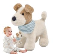 Peluche pour chiens d'animaux en peluche pour chiens - Coussin pour animaux en peluche pour poupées pour chiens en peluche en forme de chien pastoral - Peluche de dessin animé doux, coussins