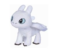Peluche Pour Dragons : Dragon Blanc Furie Eclair 20 Cm - Doudou Enfant : Dragons Et Une Carte Offert
