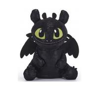Peluche pour Dragons : Dragon krokmou Noir 23 cm - Doudou Enfant : Dragons + Carte Offerte