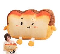 Peluche pour grillé | Oreillers en Peluche drôles avec Nourriture et Poche pour Les Mains | Coussins en Peluche Amusants avec Nourriture, Mignon en tranches de grillé pour Adultes