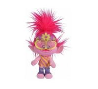 Peluche pour Trolls Poppy 21 cm Multicolore - Peluche Originale du Film - Set Doudou Fille et Carte Offerte