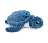 LES DÉGLINGOS PTIPOTOS by SAUVENOU Tortue Maman/Bebe Bleu - Peluche bébé Toute Douce - Idée Cadeau de Naissance - 29cm, Bleue