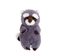 Peluche - p'tits farouches raton laveur - 15 cm gris TU
