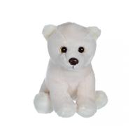 Peluche - p'tits sauvageons 15 cm - ours blanc blanc TU