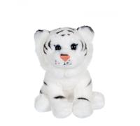 Peluche - p'tits sauvageons 15 cm - tigre blanc gris TU