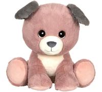 Peluche Puppy Eyes Pets - GIPSY TOYS - Chien rose et gris - 22 CM