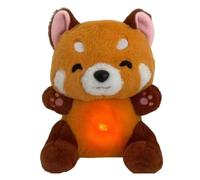 Peluche qui respire Panda Roux Musicale et Lumineuse - Veilleuse Bébé - Sons Apaisants
