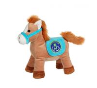 Peluche - race poneez sonore 22cm bleu TU