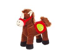 Peluche - race poneez sonore 22cm rouge TU
