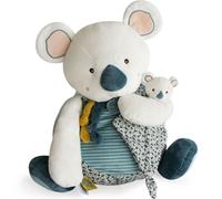 DOUDOU ET COMPAGNIE - Grande Peluche Koala Range-Pyjama - 40 cm - Gris - Collection Yoca Avec Poche De Rangement - Idée Caeau Pour Enfants Dès 3 Ans - Cadeau de Naissance - DC3671