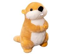 Peluche réaliste de marmotte - Peluche de la faune, poupées d'animal en peluchee, jouet en peluches de dessin animé doux | Compagnon de jouet de confort mignon, peluches douce et es,pour enfantes