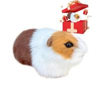 Peluche réaliste en forme de cochon d'Inde - Hamster - Douce - Peluche pour - Décoration de la maison - Cadeau d'anniversaire et de Noël - Jouet animal confortable pour la chambre, le bureau