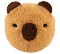 Ty – Peluche Barry le Capybara (Beanie Bouncers) – Rond doux, visage brodé – Marron