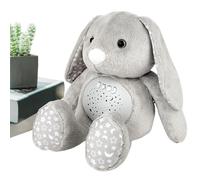Peluche relaxante | Jouet musical pour dormir avec projecteur relaxant | Jouet en forme d'animal avec lumière respiratoire colorée à 3 vitesses pour