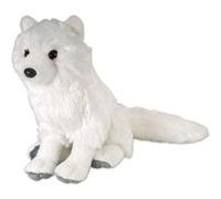 peluche Renard arctique de 30 cm blanc