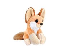 peluche Renard Fennec de 13 cm marron blanc