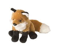 peluche renard junior 20 cm en peluche marron
