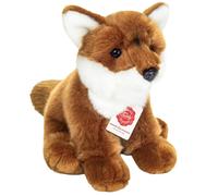 Teddy Hermann 90332 Renard Assis 25 cm, Peluche | Design réaliste, détails soigneusement travaillés, dès 18 mois, lavable, rembourrage en polyester recyclé