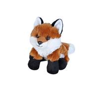 peluche renard rouge junior 18 cm peluche marron/blanc