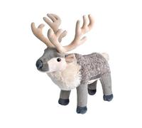 Peluche Renne De 30 Cm Gris Blanc
