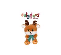 Peluche renne Ginger 13 cm blanc TU