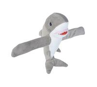 peluche requin blanc junior 20 cm en peluche gris/blanc
