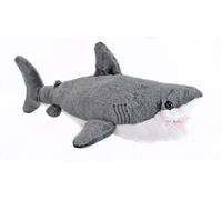 peluche Requin de 20 cm gris blanc 22462