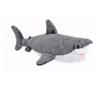 peluche Requin de 20 cm gris blanc 22462