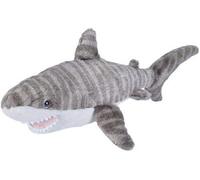 peluche Requin de 20 cm gris blanc 22464