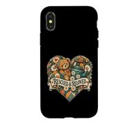Peluche Rescued Reloved avec Motif cœur Coque pour iPhone X/XS