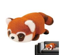 Peluche réversible, peluche panda | Fidget Plush Panda - Jouet panda de dessin animé, peluche rouge réversible, mignon animal en peluche, double face, jouets mous pour garçons et filles