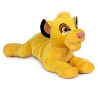 Peluche Roi Lion XL Simba 52 cm - Peluche avec Son, Texture Douce - Set Doudou Enfant + Carte Tigre