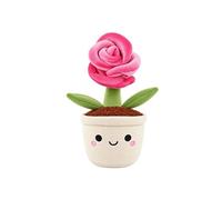 Peluche Rose en pot Jardin botanique 25 cm