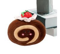 Peluche Rouleau de gâteau - Peluche Dessert, Coussin en peluche inspiré du dessert | Design amusant en forme de rouleau de gâteau, décoration de la maison, nouveauté décorative, adorable dessert
