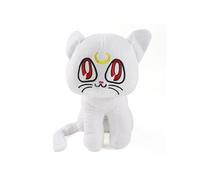 Peluche Sailor Moon Luna FONGWAN Chat Doux Poupées Blanc 28cm