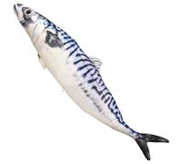 Peluche Saumon Réaliste, Coussin Poisson Géant 3D Jouet Animal En Peluche For Chat Animaux De Compagnie Enfants Cadeau D'Anniversaire Coussin Doux Et Réaliste En Forme(Pacific saury,100cm(39.3 In))
