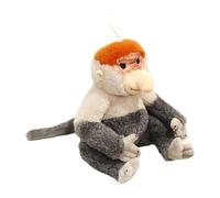 Peluche Scimmia Nasica - 33 cm/12,99 pollici Confortevole Morbido Realistico Decorazione per Camera | Bambole Di Peluche Scimmia Animale, Per Famiglia Amici Adulti Adolescenti E Giovani