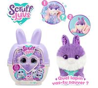 Moose Toys Peluche mystère ScruffaLuvs Lapin 14 cm – Lave et découvre – Caisse Deluxe 29 cm