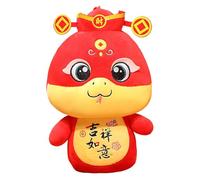 Peluche serpent du Nouvel An chinois - Ornements en peluche serpent du dieu de la richesse - Pendentif de sac à dos en peluche de l'année du serpent pour garçons et filles