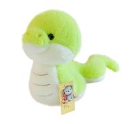 Peluche serpent en peluche, jouet en peluche serpent, jouet de poupée de serpent vert, douillet jouet en peluche en forme de serpent pour dormir, canapé de salon, table